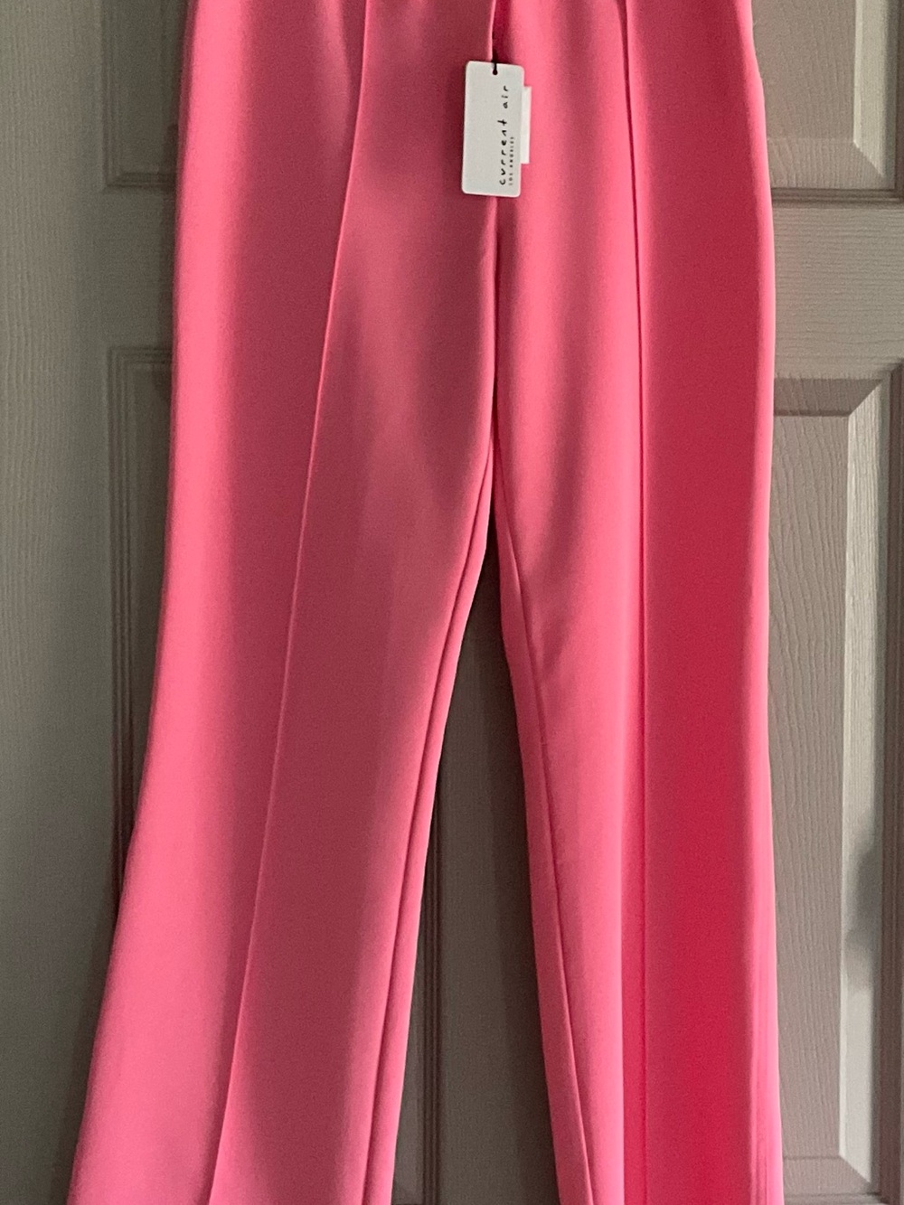 Current Air High-Rise Wide-Leg Trousers in Bright Pink